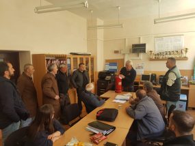 Obuka protiv pozaren aparat